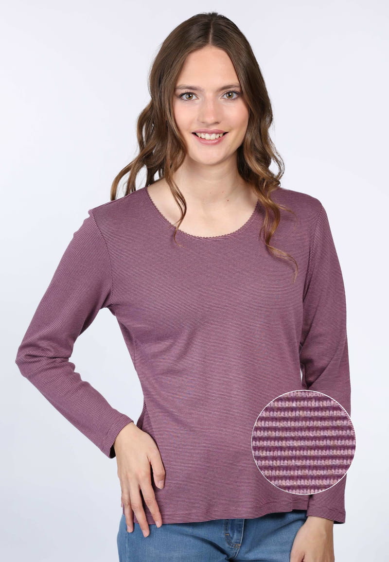 Langarmshirt Sandrali - dusty orchid