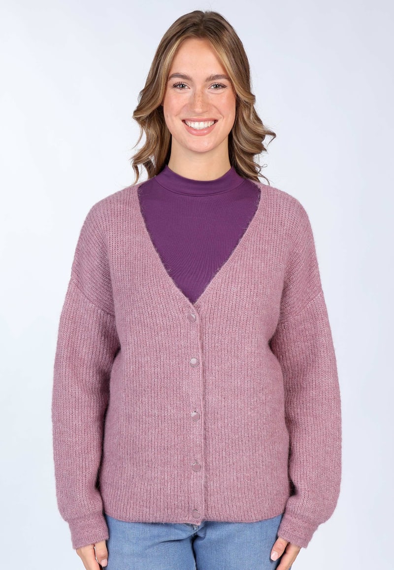 Strickjacke Jule - dusty orchid