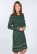 Strickkleid Suri damast  - bottle green