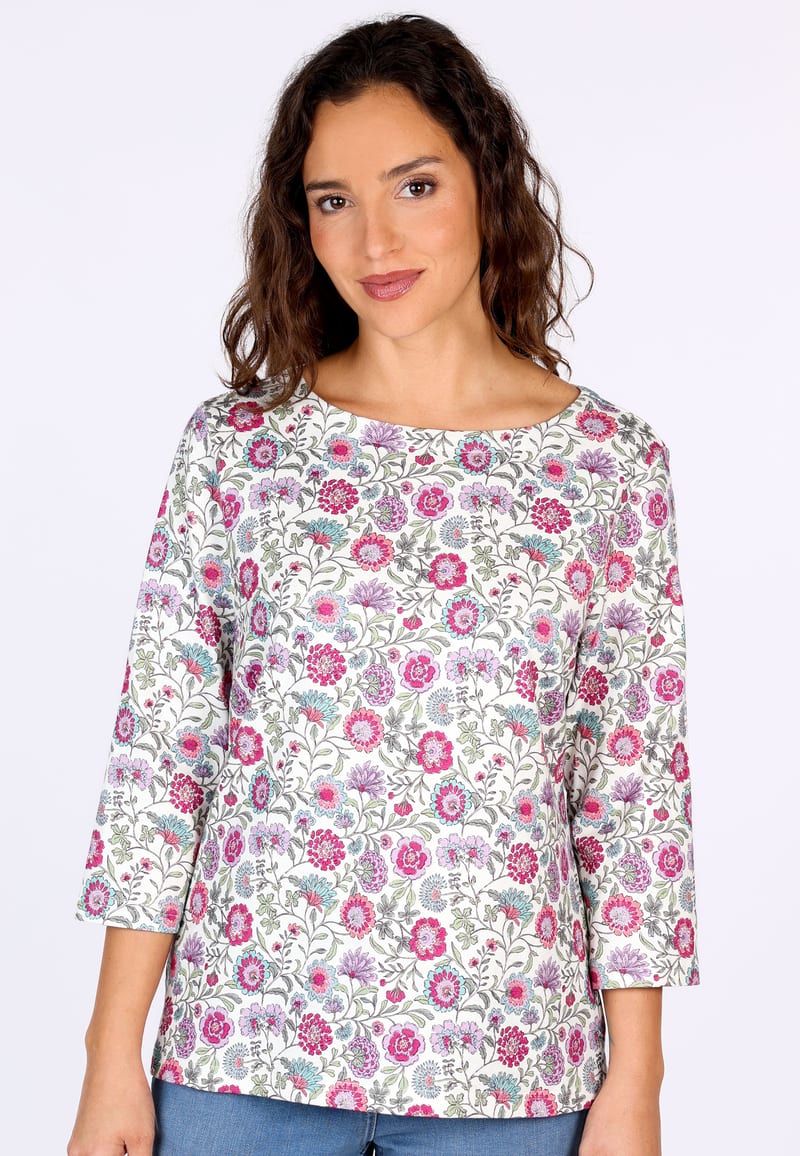 3/4-Arm-Sweatshirt Holma - ivory