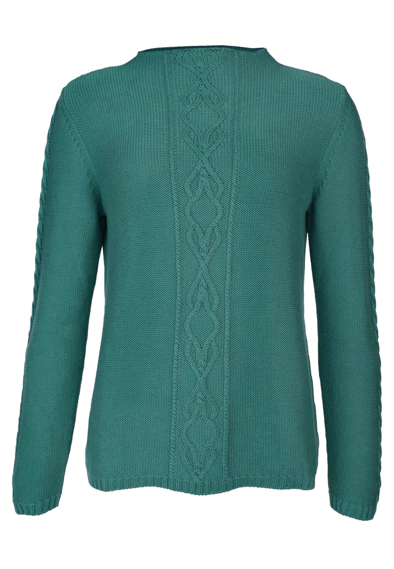 Strickpullover Dorit solid - bottle green