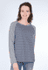 Sweater Wiebka stripe - navy
