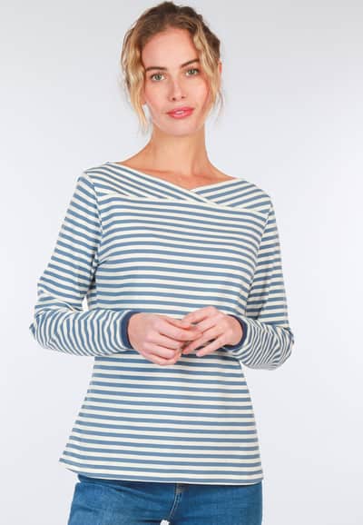 Langarmshirt Kajsa  - swedish blue