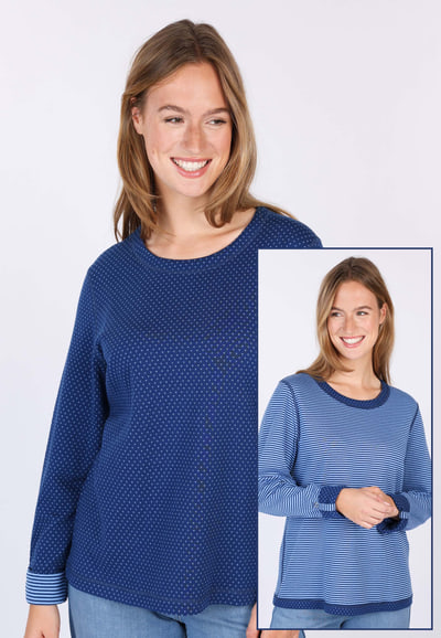 Wendepullover Kariana  - indigo