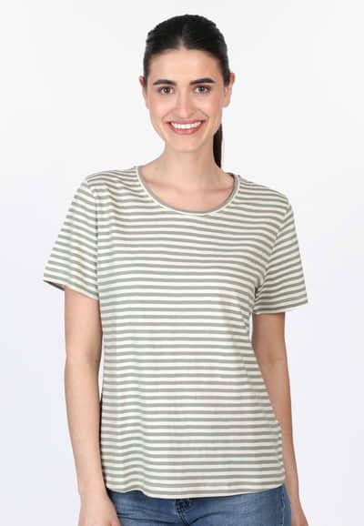 T-Shirt Freida stripe - ivory