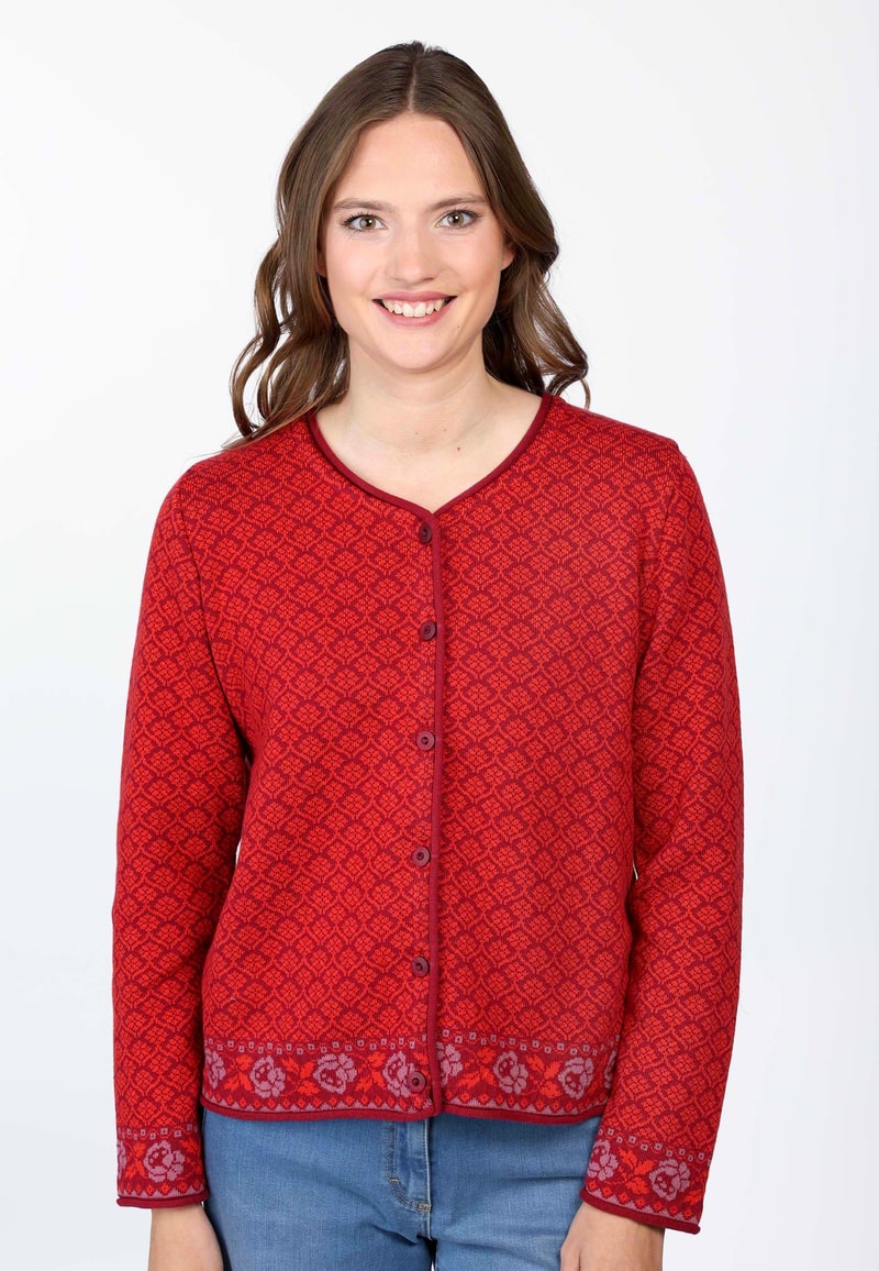 Strickjacke Hedie - red wine