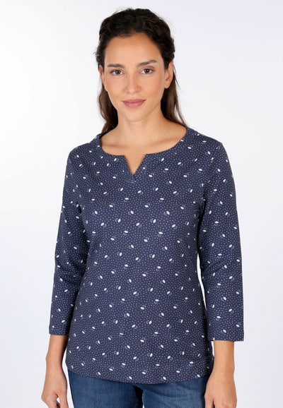 3/4-Arm-Shirt Gabriellea - navy