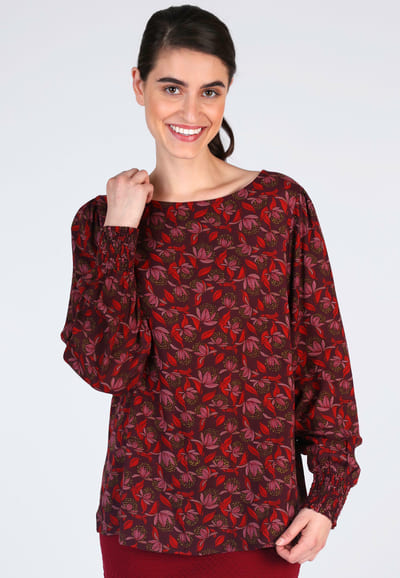 Bluse Shelby  - dark grape