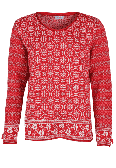 Strickpullover Maja Ferno - rubin