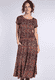 Kleid Malind flower confetti  - thyme