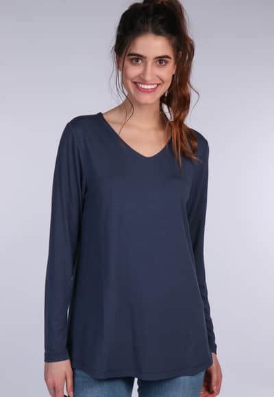 Langarmshirt Adisa - navy