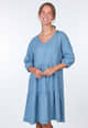 Leinenkleid Elin - swedish blue
