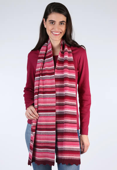 Strickschal Salma multi - purple