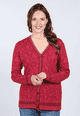 Strickjacke Christi blossom  - wine