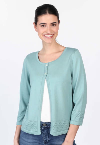 Strickjacke Samira  - turquoise