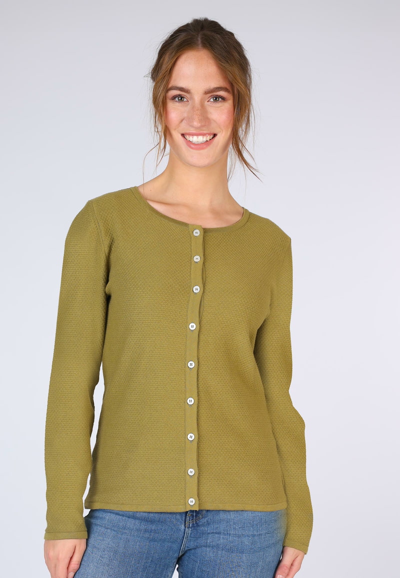 Strickjacke Natascha - green moss