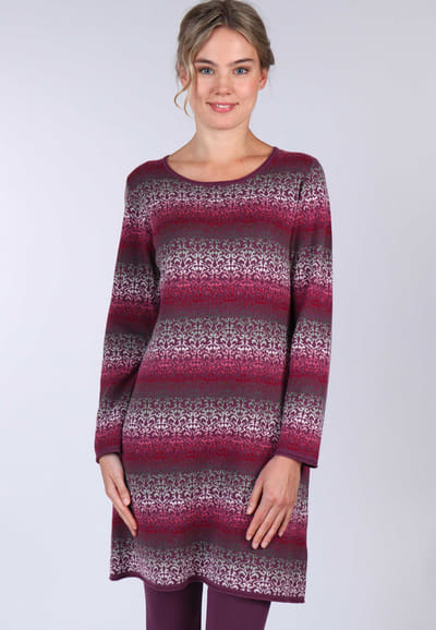 Strickkleid Janina - plum