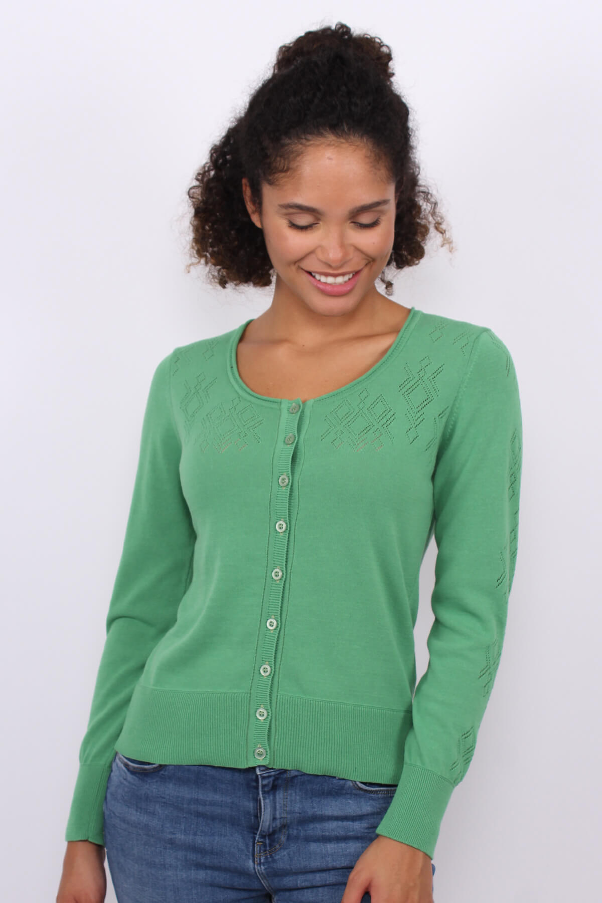Strickjacke Manon - grass