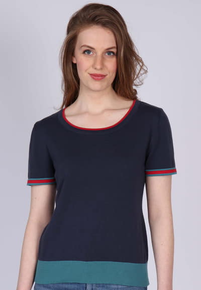 Strickshirt Eveline - navy