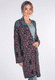 Strickmantel Birka flower - navy