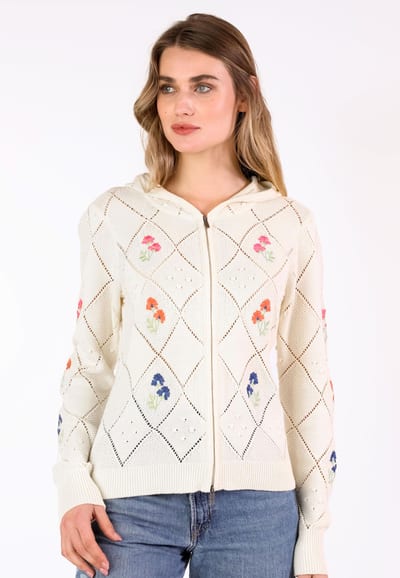 Strickjacke Maliya  - ivory