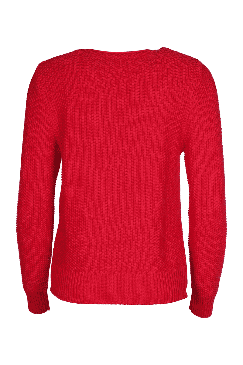 knitted sweater Maikie red in red at Sorgenfri Sylt Online Shop