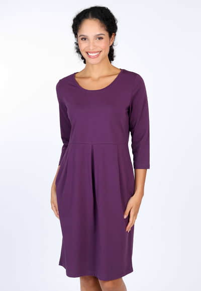 Kleid Jola solid  - deep purple