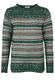 Strickpullover Sofia damast  - bottle green