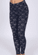 Leggings Thais flower dance - navy