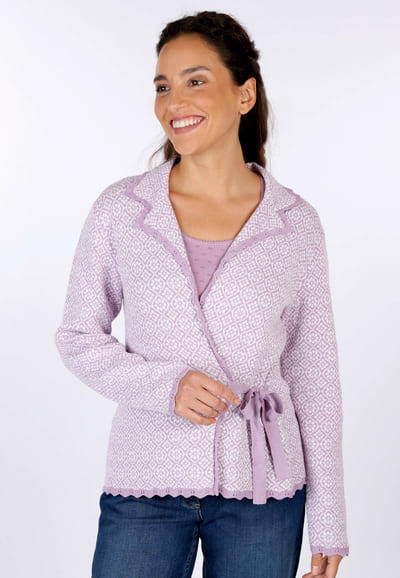 Strickjacke Trudy Nordic  - pansy