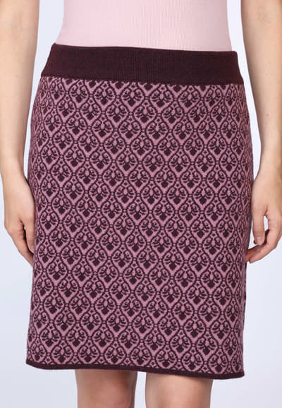Strickrock Mina  - plum
