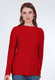 Strickpullover Dorit solid - red