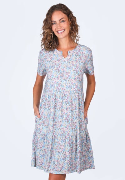 Kleid Iveta mille fleur - light blue