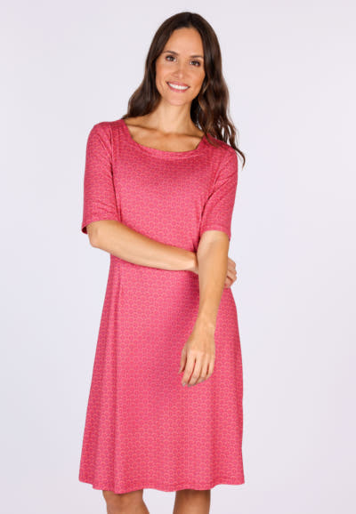Kleid Eilina tulip bow - cerise