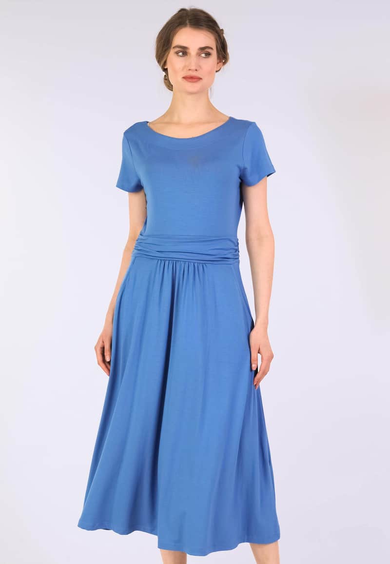 Kleid Malinda solid - royal blue
