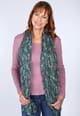 Schal Leja floral  - bottle green