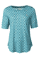 T-Shirt Nini Tulip Bow  - turquoise