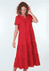 Kleid Moina solid - rubin