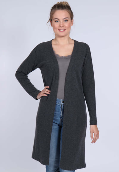 Strickmantel Irmtraud - anthracite