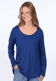 Langarmshirt Bilima  - indigo