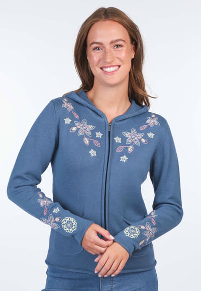 Strickjacke Maliya - swedish blue