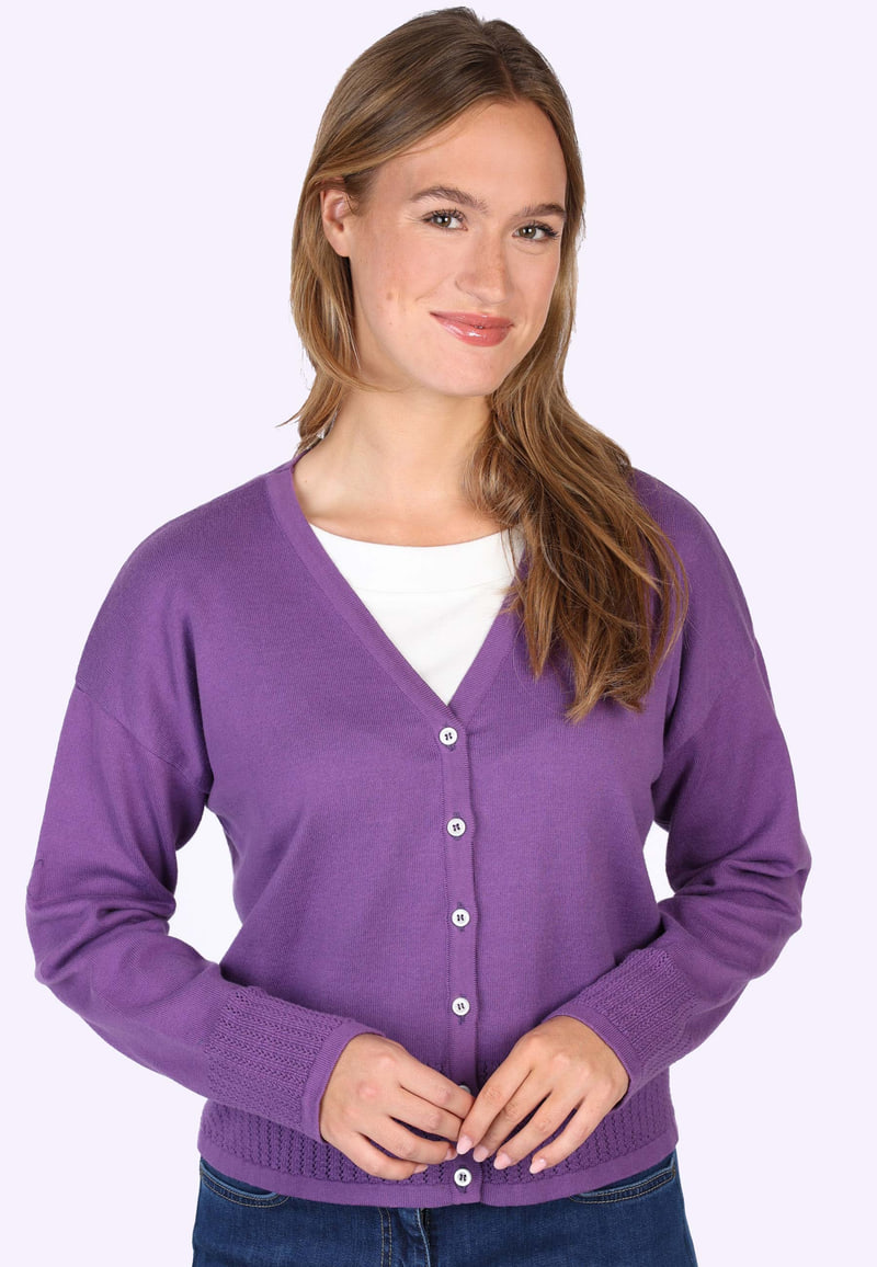 Strickjacke Mylena  - iris