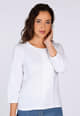 3/4-Arm-Shirt Janitara  - white