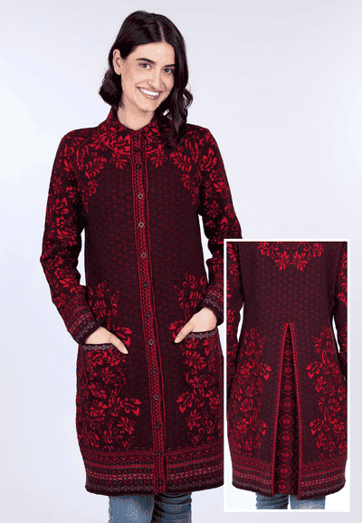 Strickmantel Maite  - plum