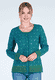 Strickjacke Renee happy flower - lake