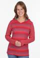 Strickpullover Minni tulip bow - rubin