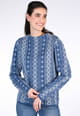 Strickpullover Dorit stripe  - ink