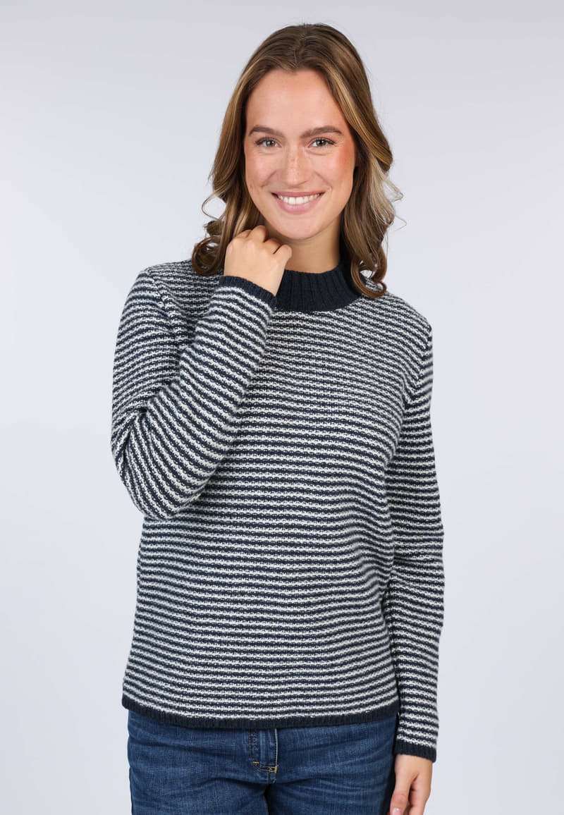 Strickpullover Minora stripe - navy