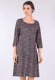 Kleid Imania flower paisley - navy