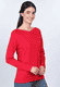 Langarmshirt Kajsa  - rubin